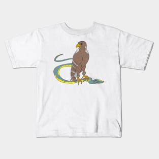 Falcon and snake Kids T-Shirt